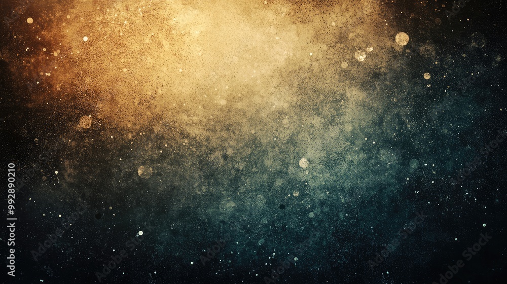 Poster vintage style background with dust particles and textured overlay on a dark canvas perfect for creat