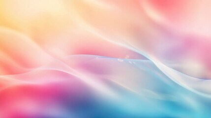 Fototapeta premium Delicate and vibrant hues blend softly in this abstract blurred backdrop featuring traditional tones and a glossy finish ideal for surface design and eco friendly graphic projects