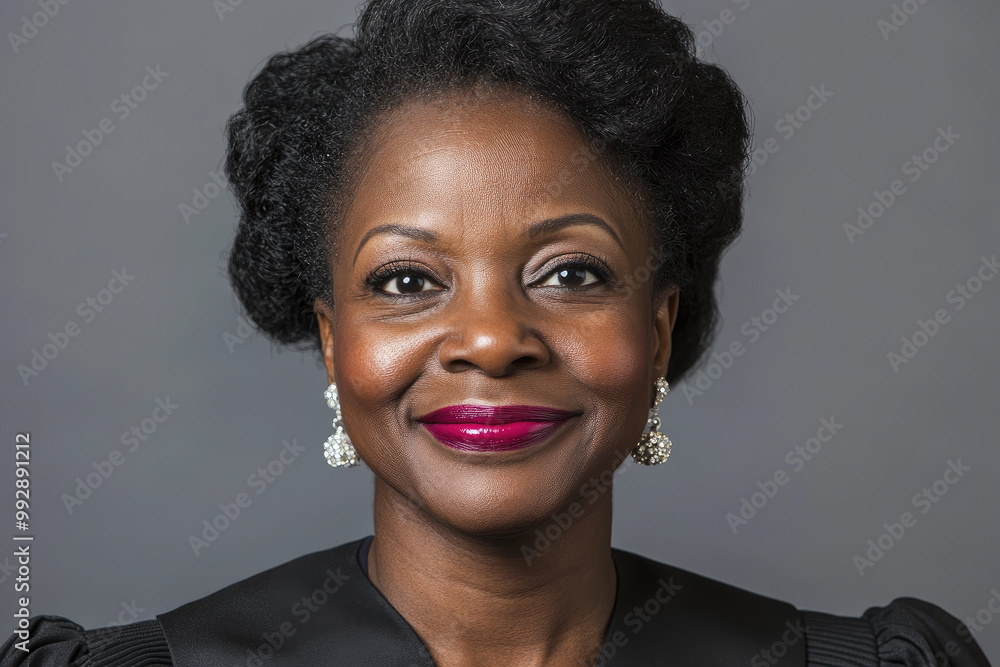 Poster female black judge