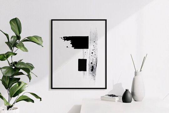 This poster template features striking typography and sleek lines, ideal for uplifting quotes or motivational phrases against a minimalist backdrop.