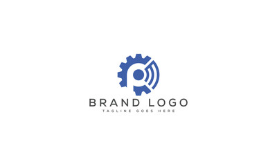letter P logo design vector template design for brand.