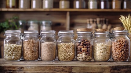 Organic Pantry Essentials Display