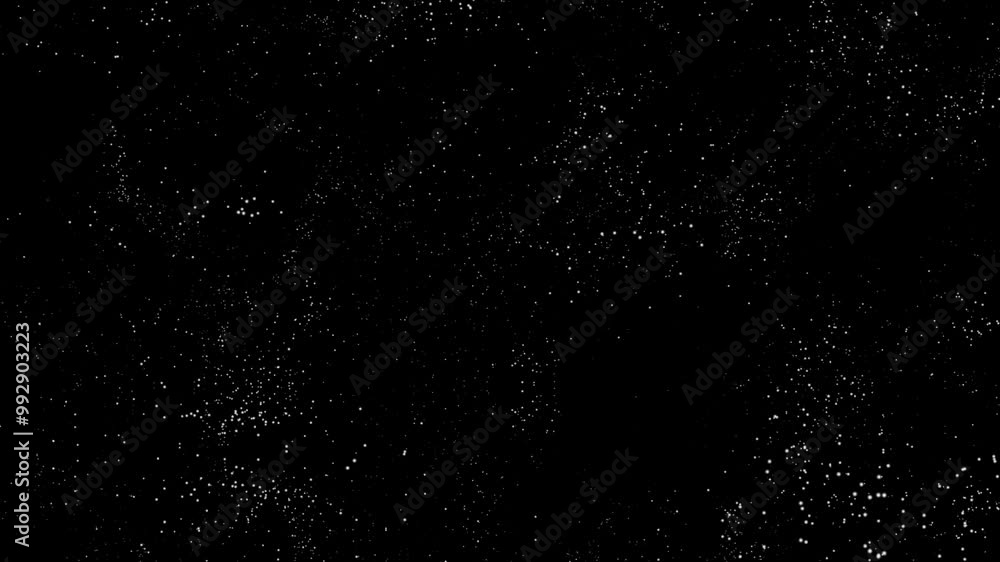 Poster abstract motion graphics animated background. white christmas abstract particles dot sparkles. abstr