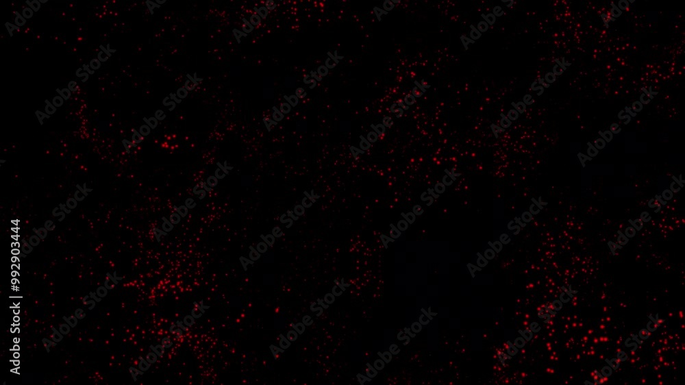 Poster abstract motion graphics animated background. red christmas abstract particles dot sparkles. abstrac