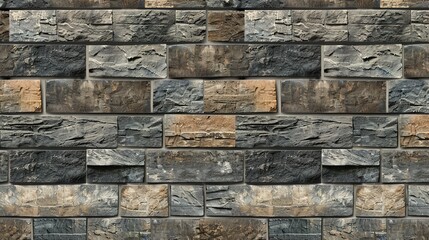 Brick wall. Red burnt brick. Background or texture of blocks of different colors.