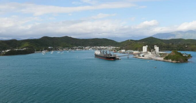 Noumea,harbour and the city in the background. New Caledonia.