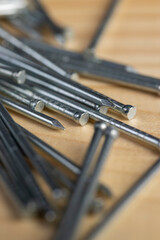 Fototapeta premium nails with small caps for finishing work and decorations