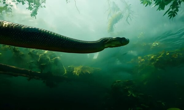 Anaconda in the Amazon
