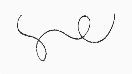 Hand-drawn pencil scribble on a white background, the design element of swish, swash, swoosh underline swirl squiggle stroke line, vector illustration