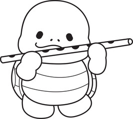 Free printable cute turtle for kindergarten.
Preschool outline printable education turtle animal.
