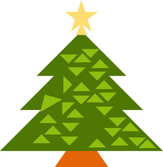 Obraz premium Geometric Christmas Tree