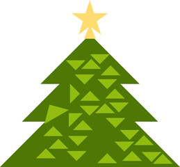 Obraz premium Geometric Christmas Tree