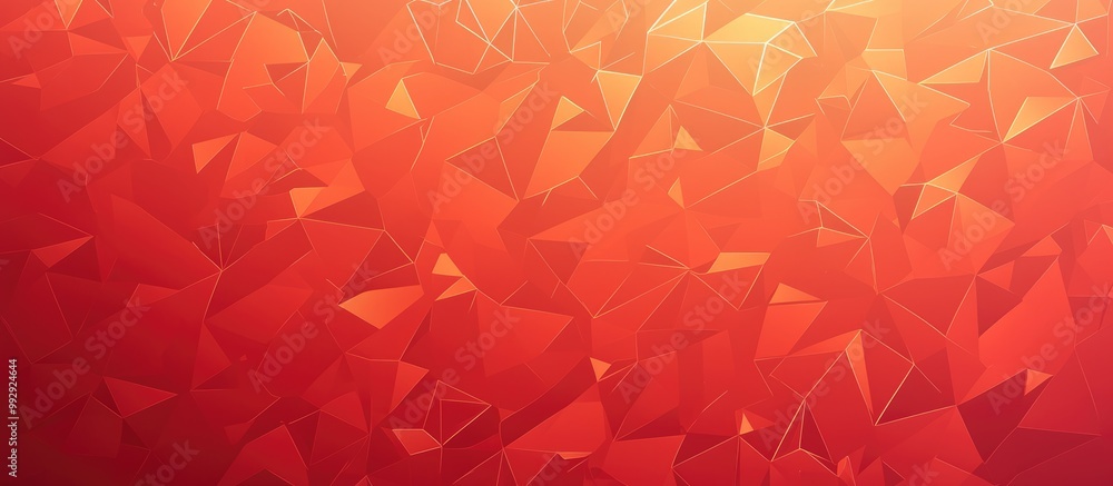 Poster light red abstract vector doodle pattern with a blurred effect geometric illustration in origami sty