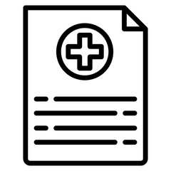 Fototapeta premium Medical Report Icon