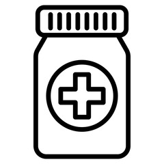 Obraz premium Prescription Bottle Icon