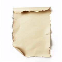 Old paper on white background
