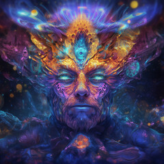The Creator V2 - Abstract Space and Nebula Artwork