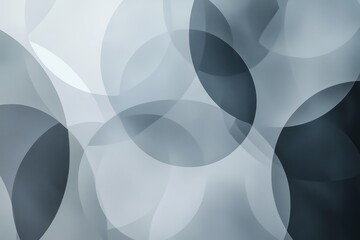 Elegant background with large, overlapping circles in various shades of gray