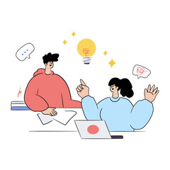 Students doing Discussion