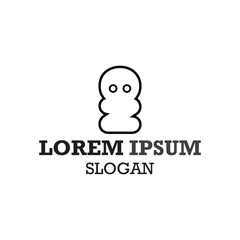 vector design elements for your company logo, miniature or toy logo. modern logo design, business corporate template. doll or toy icon.