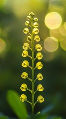 plant photography of lemon button fern leaves