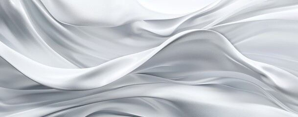 Obraz premium Abstract White Silk Fabric Background