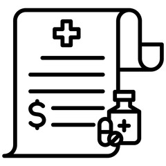 Obraz premium Medical Invoice