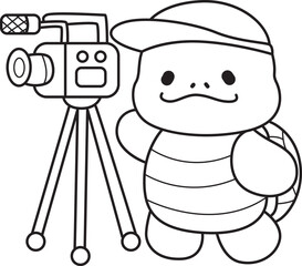 Free printable cute turtle for kindergarten.
Preschool outline printable education turtle animal.