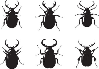 Set bugs. Hand drawn vector illustration	