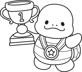 Free printable cute turtle for kindergarten.
Preschool outline printable education turtle animal.