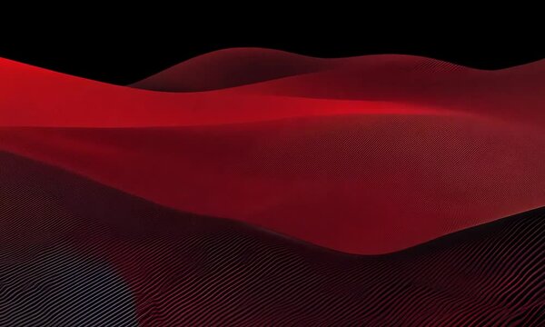 Abstract Red Wave