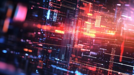 Obraz premium abstract futuristic data computer technology business background. 