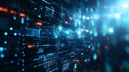 Obraz premium abstract futuristic data computer technology business background. 