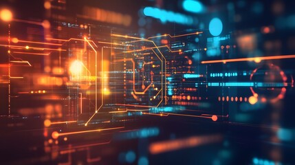 abstract futuristic data computer technology business background. 