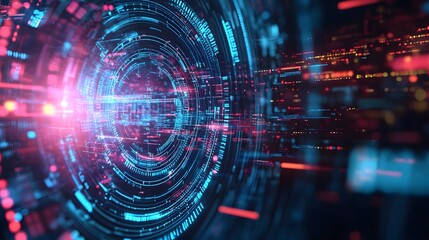 Fototapeta premium abstract futuristic data computer technology business background. 