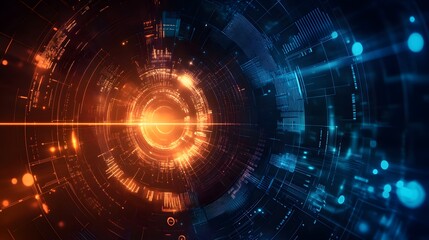 Obraz premium abstract futuristic data computer technology business background. 