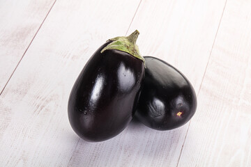 Ripe tasty natural organic eggplant