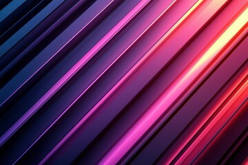 Abstract Diagonal Stripes with Purple, Pink, and Yellow Gradient