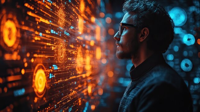 Data-driven insights empower business and technology, visualized through advanced analytics and futuristic digital designs.