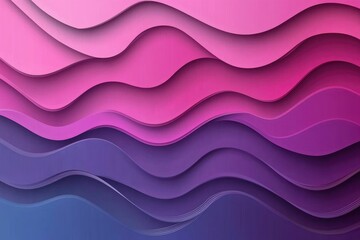 Abstract Wavy Pattern in Shades of Purple and Pink