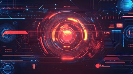 Obraz premium business background, innovation and high tech. 