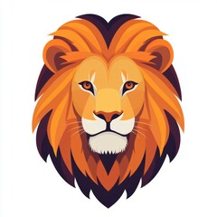 Fototapeta premium Lion Head Illustration.