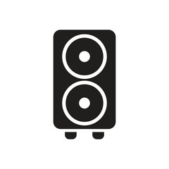 Sound system icon logo design template isolated illustration