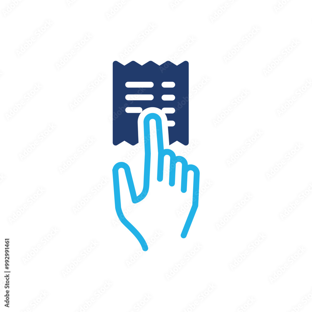 Aufkleber disbursement colored icon vector design good for web or mobile app