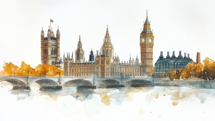 Obraz premium Historic Landmarks of London by Beatrix Pot