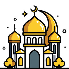 Islamic holiday background vector design