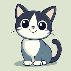 Cute Cartoon Cat.
