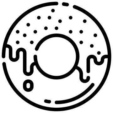 recommend clip art: donut outline vector icon