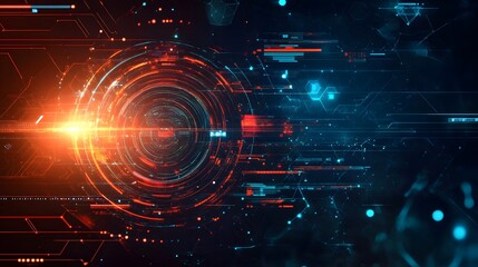 abstract technology communication concept vector background. 