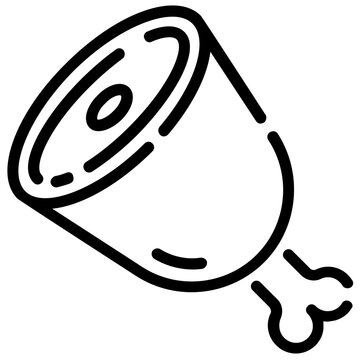 recommend clip art: meat outline vector icon